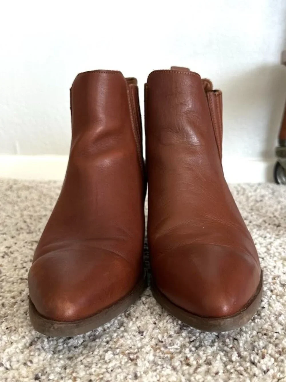 Patina Leather Dakota Western Ankle Boot Tucson Cognac